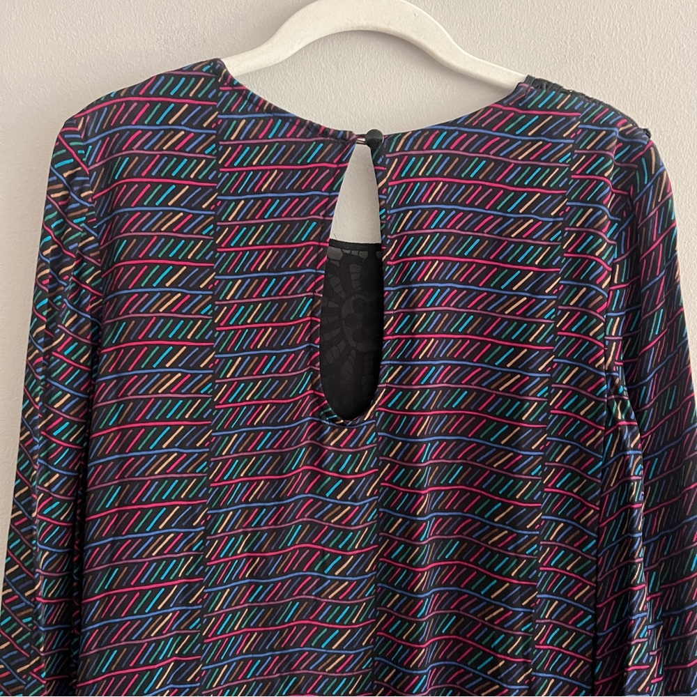 Tracy Reese Black Dress with Multicolor Accents size small NWT - Picture 8 of 12